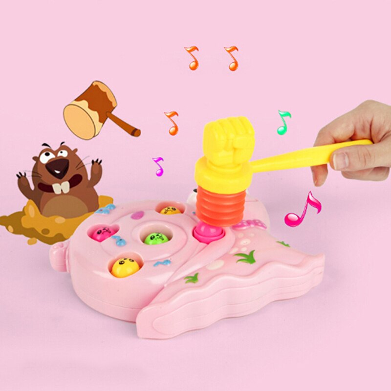 Poignée en plastique Durable intégré sifflet enfant en bas âge jouets 15cm marteau fabricant de bruit enfant en bas âge bébé enfants enfant sifflet formation