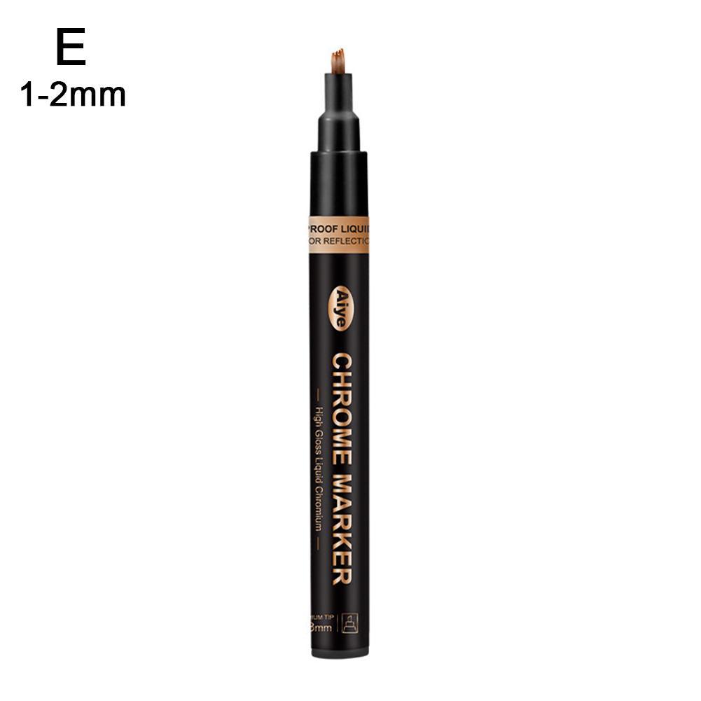 Rotulador de espejo dorado para manualidades, accesorios metálicos con acabado de espejo, resistente a los rayos Uv G8p8: copper 1-2mm
