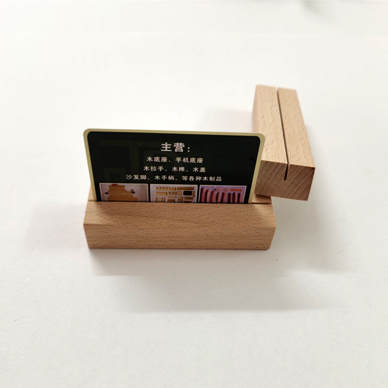 5PCS/lot Wooden Card Display Stand Postcard Wood Pallet Desktop Seat Card Holder DIY Party Decoration: 2