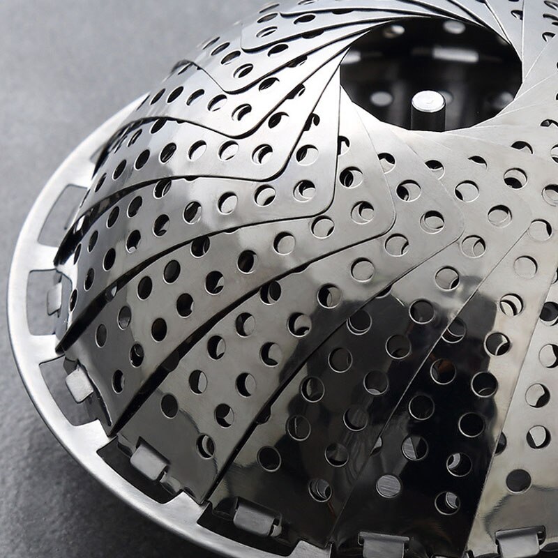 Steam Tray Stainless Steel Steamer Multifunction Kitchen Folding Rice Cooker Steamer General Steamer Steamed Bun Artifact