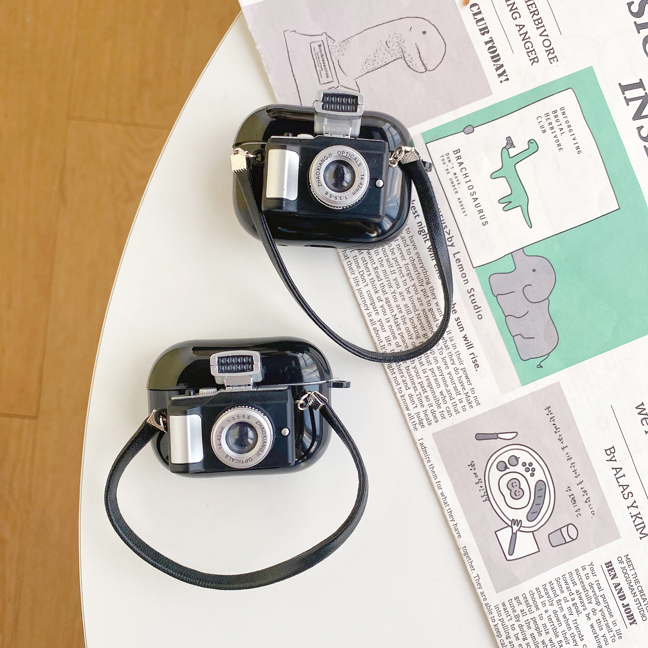 För airpods 4 kameralampa  up 3d hörlursfodral för airpods pro 2 fodral öronsnäcksfodral för airpods 3 fodral för airpods 2 1 fodral