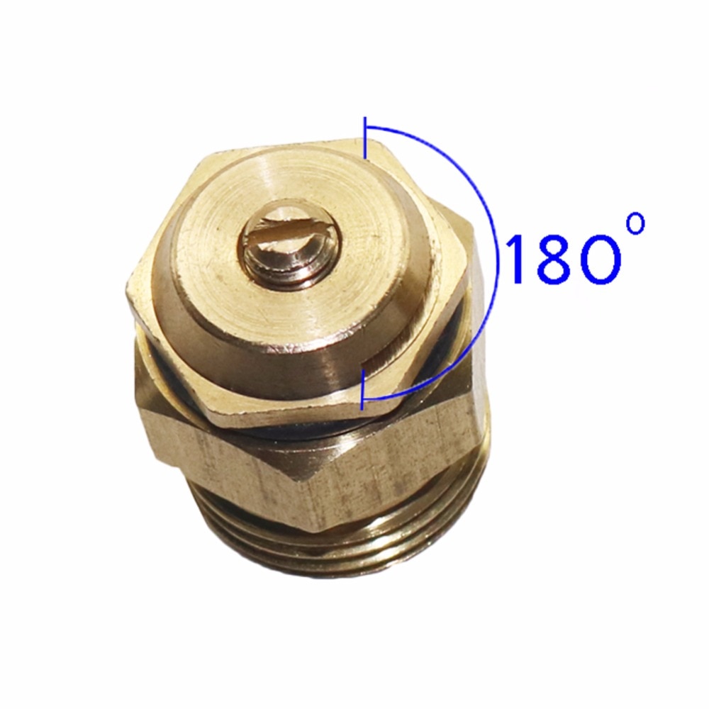 25pcs brass nebulizer 180 degree refraction nozzle agricultural irrigation irrigated plant 90 degrees Sprayer nozzle