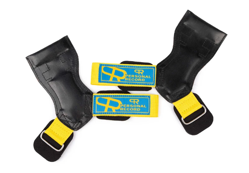 Fitness handschuhe Fitness Studio Powerlifting Gewichtheben Handfläche Handgelenks chutz ziehen-hoch Kreuzheben Crossfit Anti-Rutsch-Hände tütz handschuh: Gelb