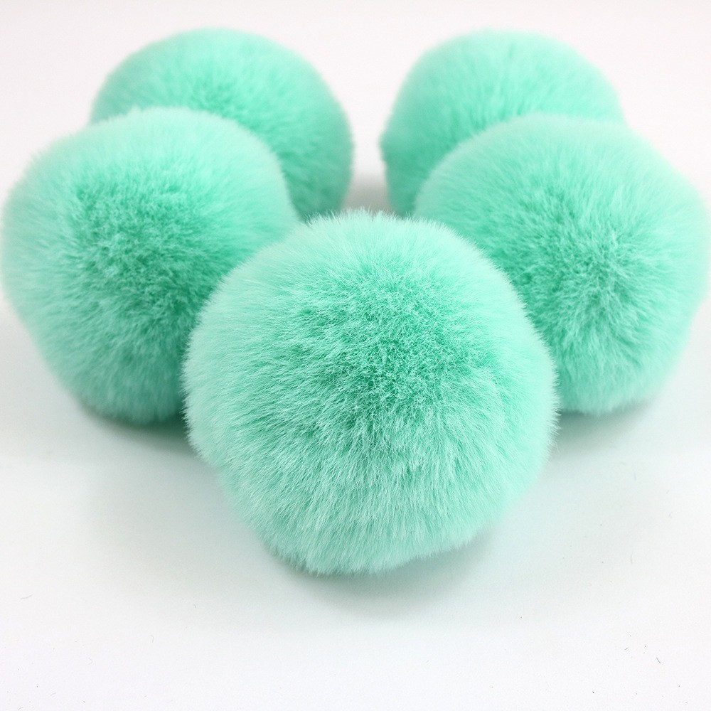 10 CM 1 PCS 20 Kleuren Pluizige Konijnenbont Bal Pompom Kunstmatige Konijnenbont Voor Vrouwen Auto Zak Kledingstuk Sleutel ketting Bont Bal: 9