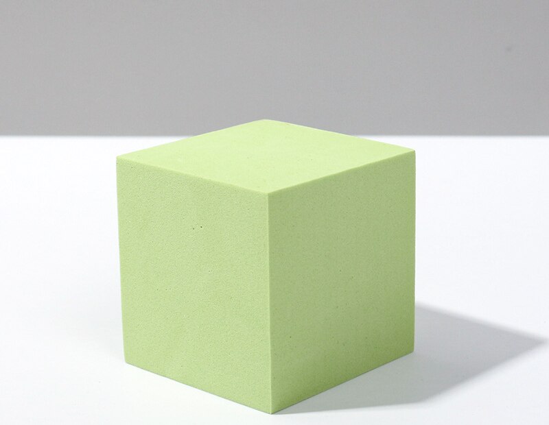 Reine Farbe eins Fotografie Foto Requisiten Schaum Geometrische Würfel Schießen Requisiten Für Fotografie Kulissen: Grün 8X8X8cm