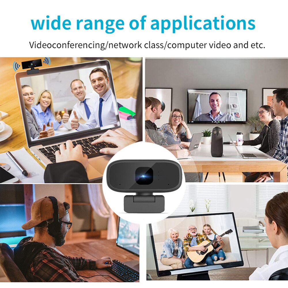 Hd 720/1080P Webcam Computer Pc Web Camera Met Microfoon Voor Live-uitzending Video Bellen Conferentie Workcamara Web para Pc