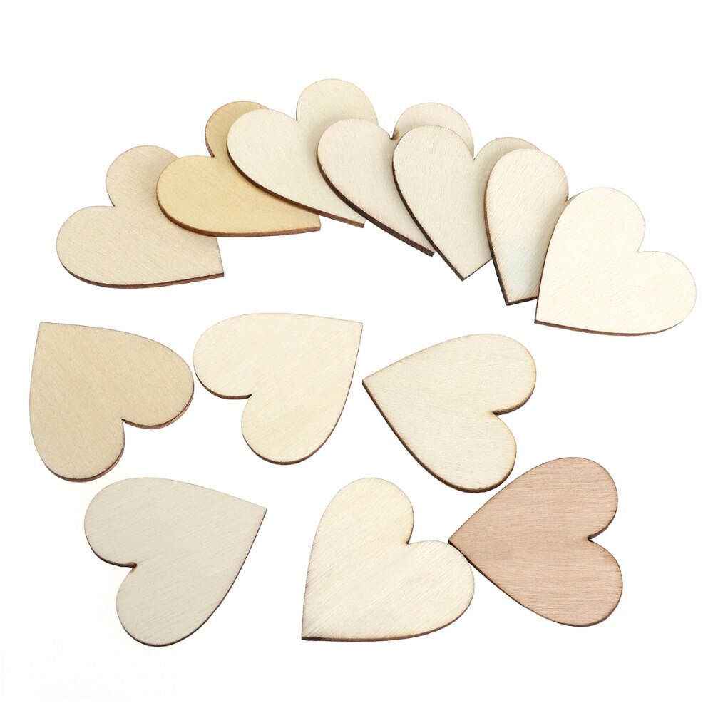 5 Pcs 100 Mm 4 Inch Big Size Hout Hart Onvoltooide Houten Hart Uitsparing Vorm Houten Harten Voor Diy Art bruiloft Decoratie