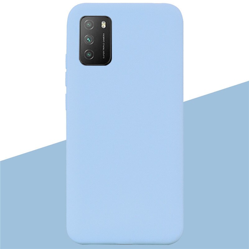 For POCO M3 Case Soft Silicone Tpu Case For Xiaomi Poco M3 Case Protective Silicone Case For POCO M3 M 3 Fundas Coque Shell Capa: 13 Light Purple
