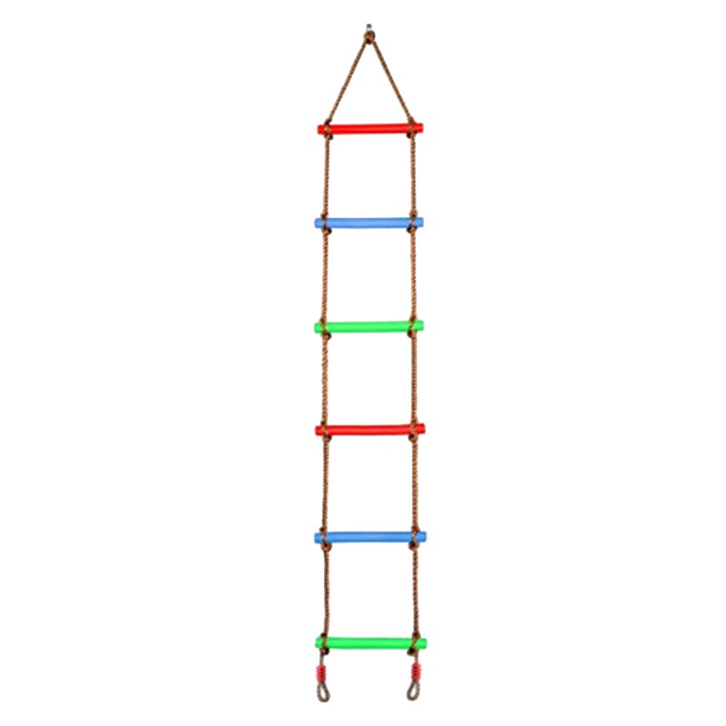 6Ft Climbing Rope Ladder Climbing Rope Swing Set Tree Ladder Toy for Children Climbing Exercise