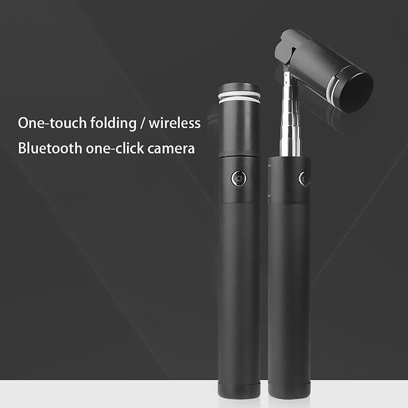 Portable Selfie Stick Extendable Bluetooth Selfie Stick with Remote Control for iPhone