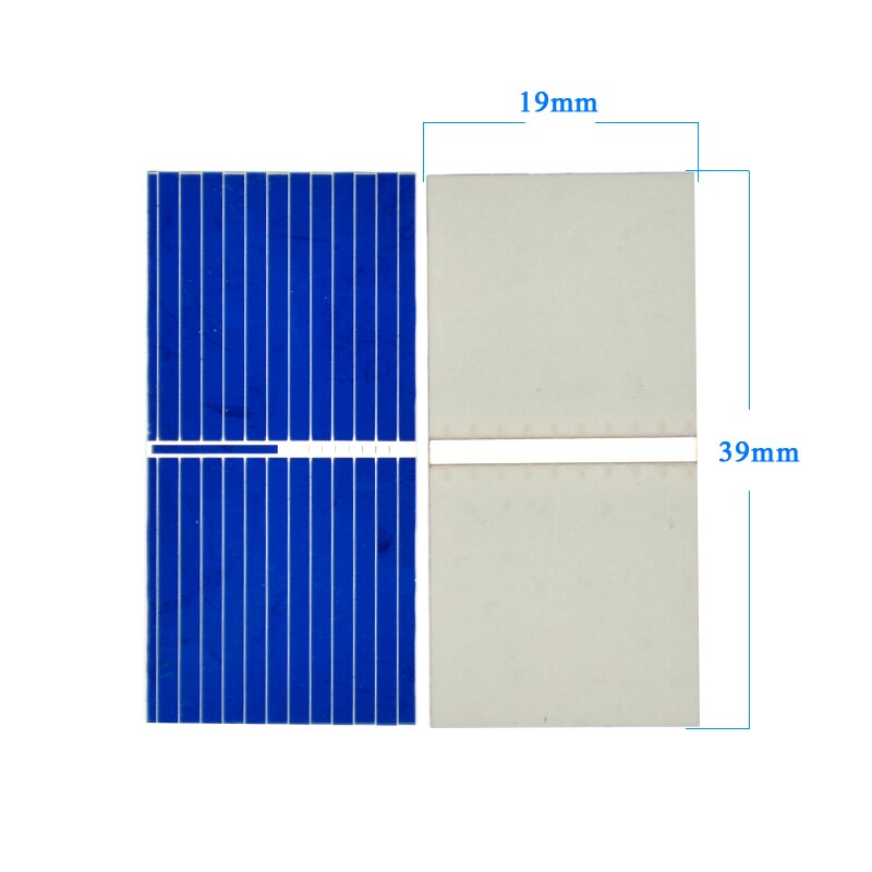 SUNYIMA 100Pcs Solar Panel China Painel Cells DIY Charger Polycrystalline Silicon Placa Solar Bord 39x19MM
