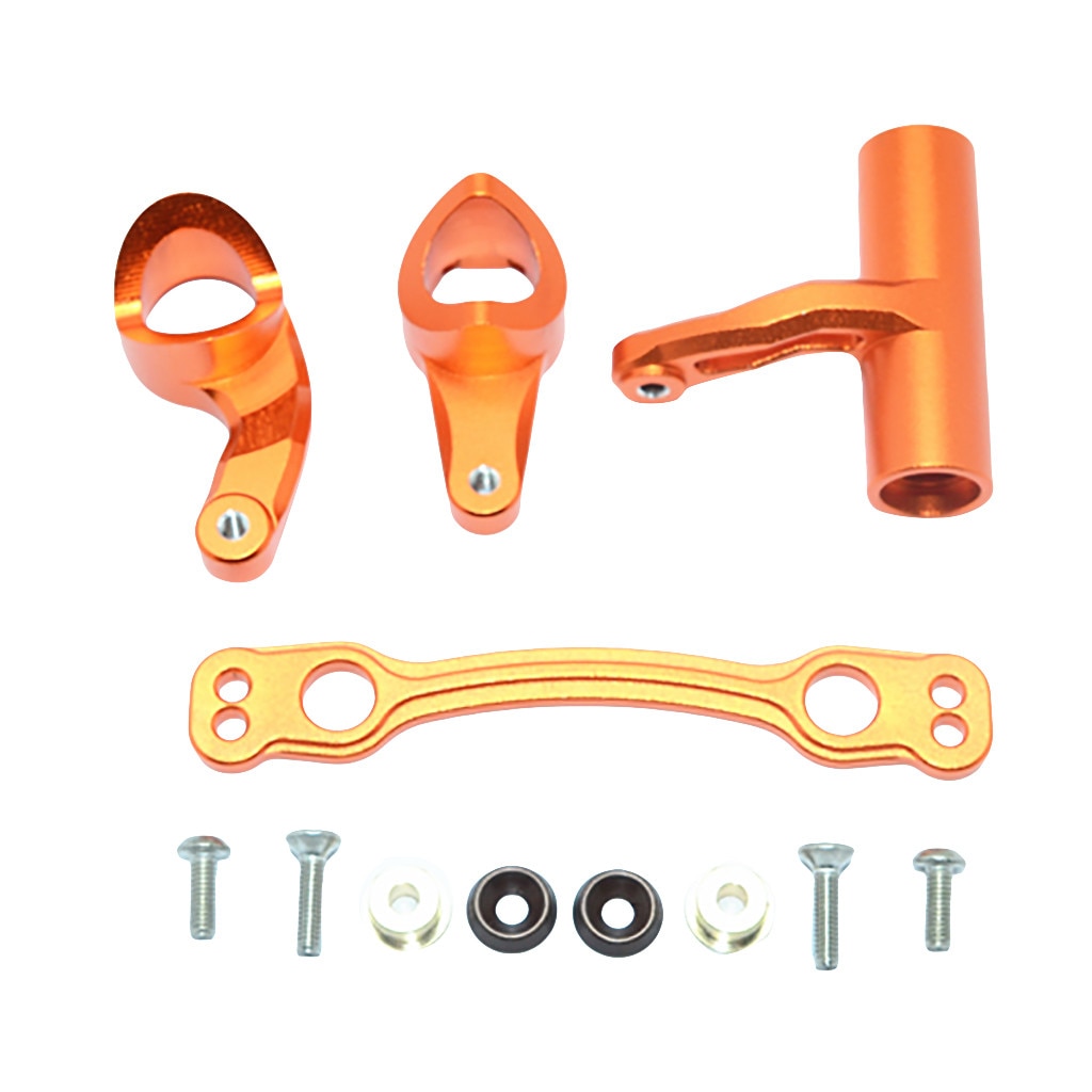 GPM Racing Aluminum Steering Assembly For ARRMA 1/8 KRATON/TYPHON/SENTON RC Car Accessories RC Parts: Orange