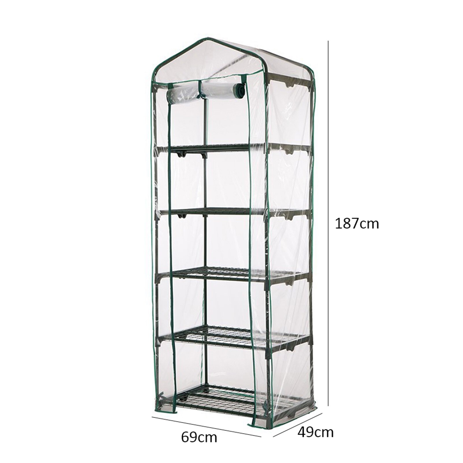 Cubierta protectora para plantas, Mini invernadero de PVC, para jardín, Conservatorio, hogar, cobertizo, no incluye Marco de hierro