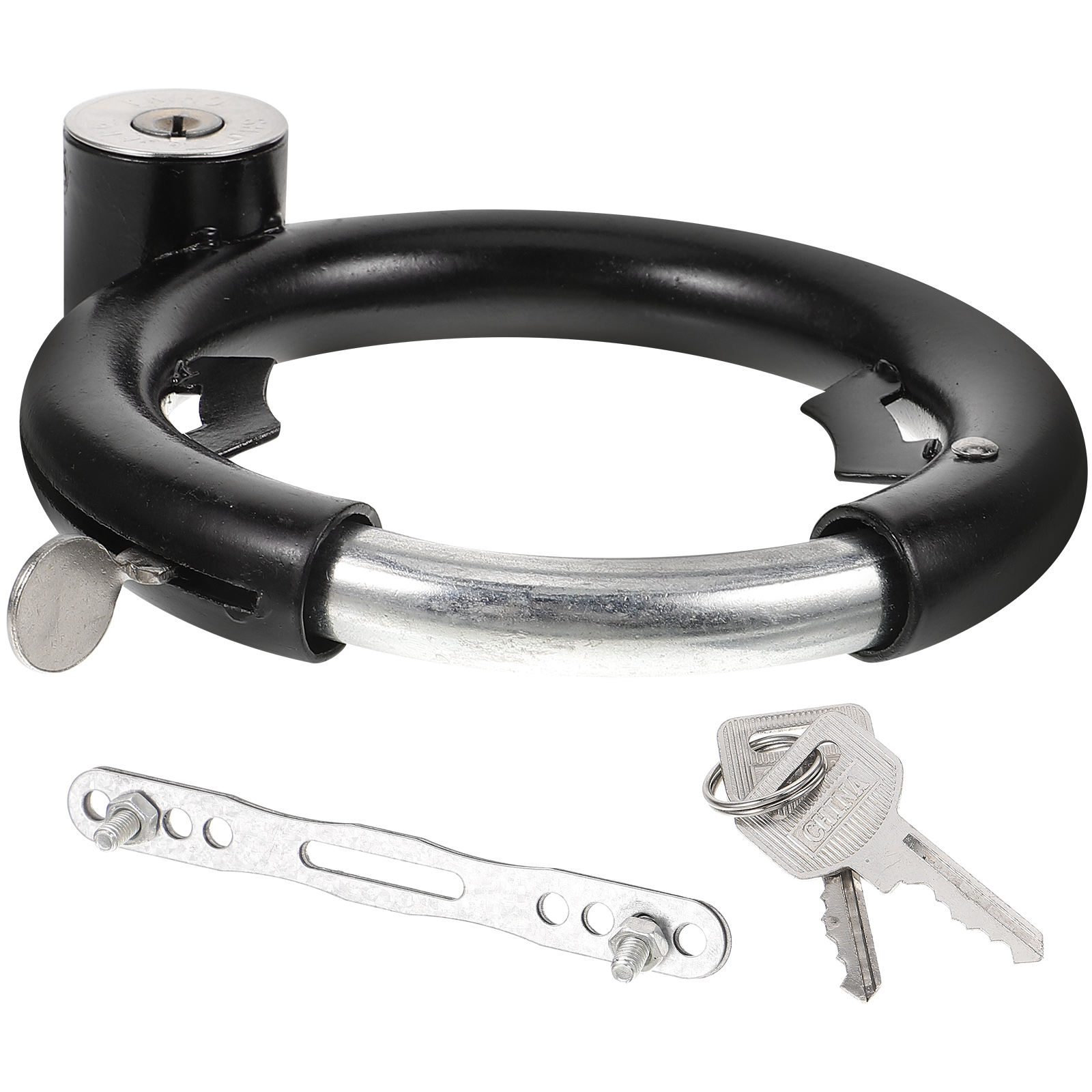 Candado de acero inoxidable para bicicleta, candado para patinete eléctrico, candado para bicicleta, candado redondo multifunción, candado portátil para ciclo, disco de uso diario