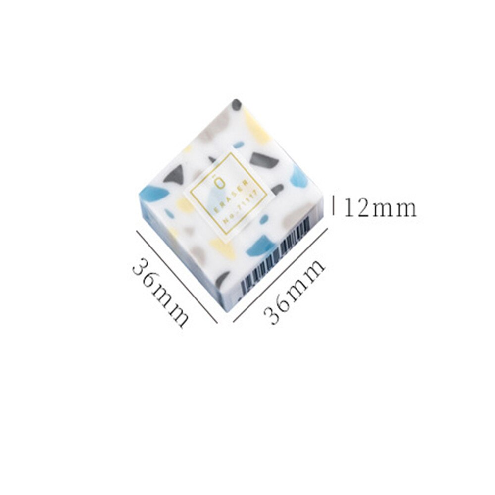 Cute River Stones Pattern Pencil Erasers Students Soft Eraser For Kids Drawing Writing Party Classroom Rewards School Supplies