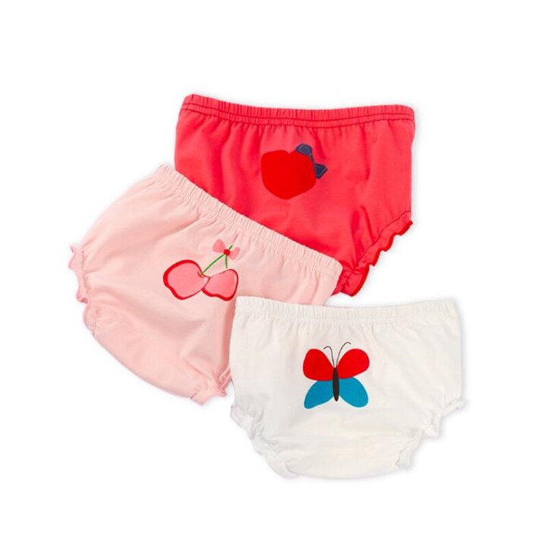 Kids Undwewear Katoenen Baby Slipje Meisje Peuter Baby Baby Meisjes Jongens Ondergoed Shorts Cartoon Kinderen Slips 3 Stks/set