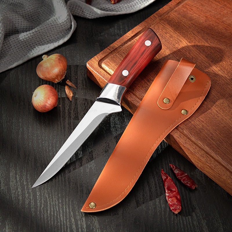 Cuchillo para deshuesar cerdo, cuchillo especial para matar carnicero, matanza de ovejas, cuchillo para pelar, sangría, cuchillo afilado, cuchillo para fruta, corte de carne spli: Azul