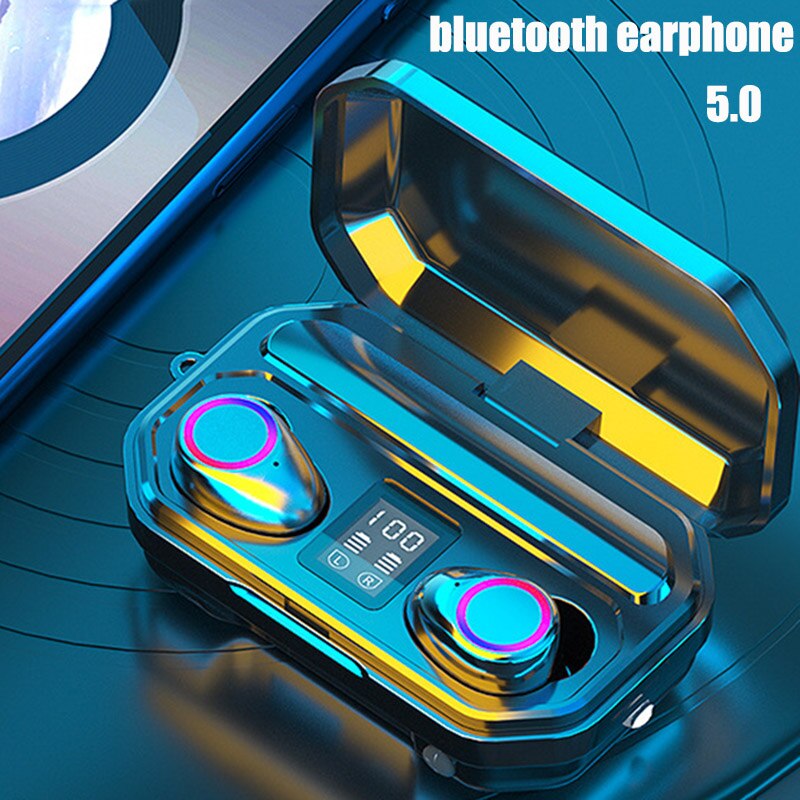 Stereo Sport Draadloze Bluetooth Headset Noise Canceling 5.0 Bluetooth Headset Koptelefoon Waterdichte Hoofdtelefoon Bluetooth Draadloze