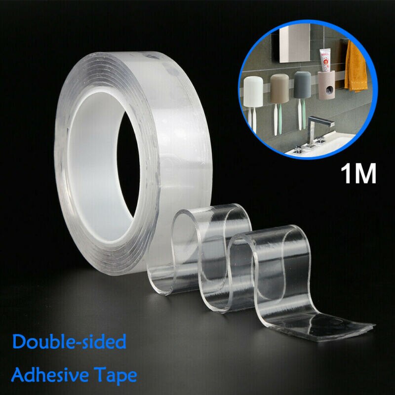 Multipurpose Herbruikbare Magic Nano Tape Dubbelzijdig Traceless Adhesive Clear Tape Verwijderbare