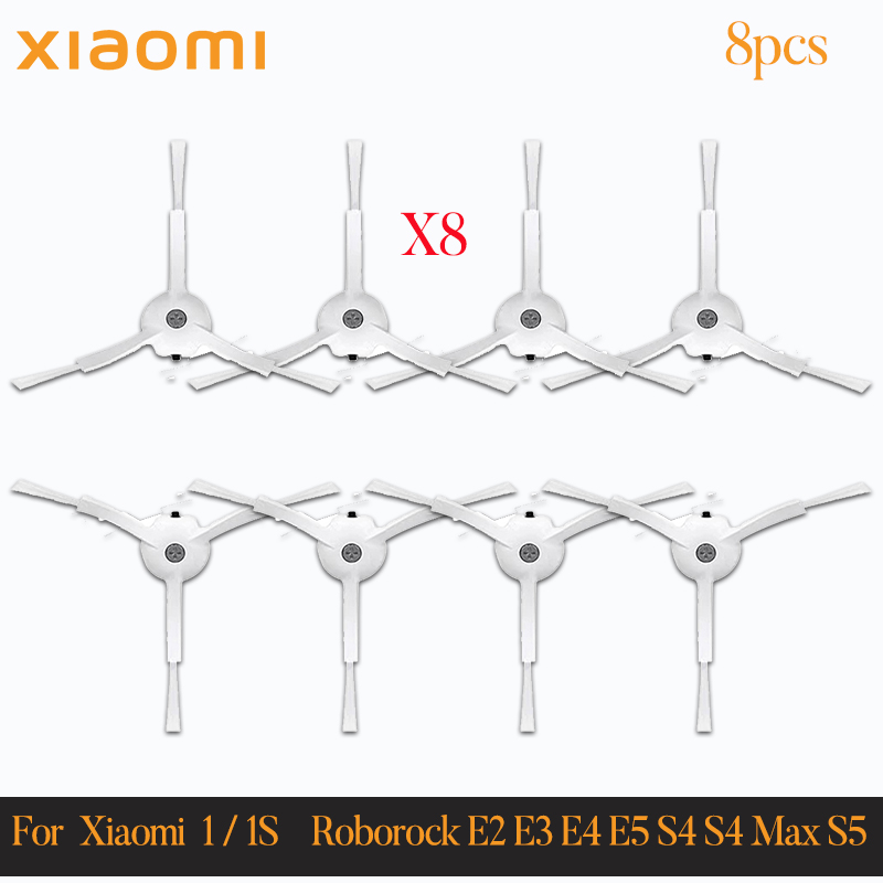For Xiaomi Mi Robot Vacuum Cleaner 1 / 1S SDJQR01RR SDJQR02RR Roborock E2 E3 E4 E5 S4 S4 Max S5 Main Side Brush Filter: Dark Khaki