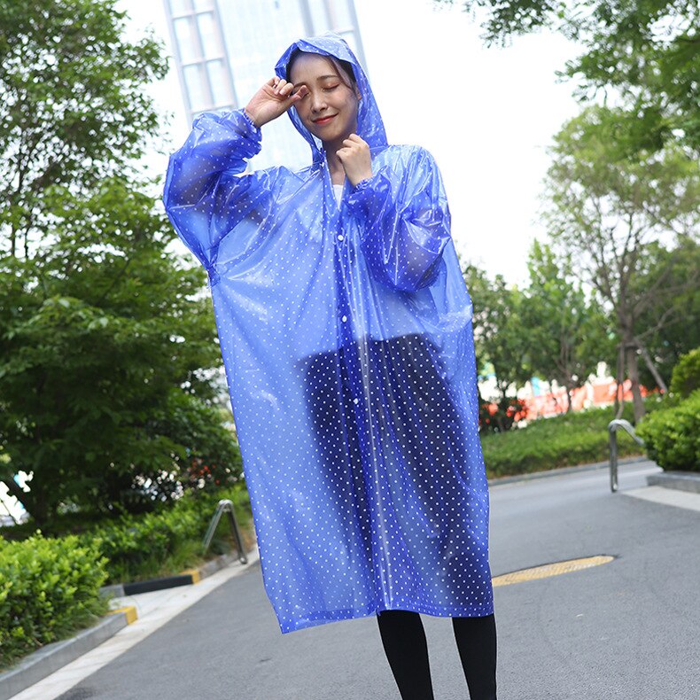 Meisjes Mode Een Stuk Regenjas Non Wegwerp Verdikking Outdoor Regenjas Een Stuk Poncho Pvc Regenjas