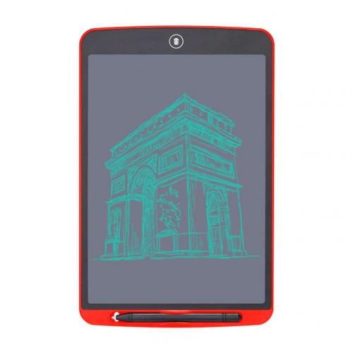 12inch LCD Electronic Tablet Drawing Writing Board Notepad for Kid Graffiti: Red Thick Pen
