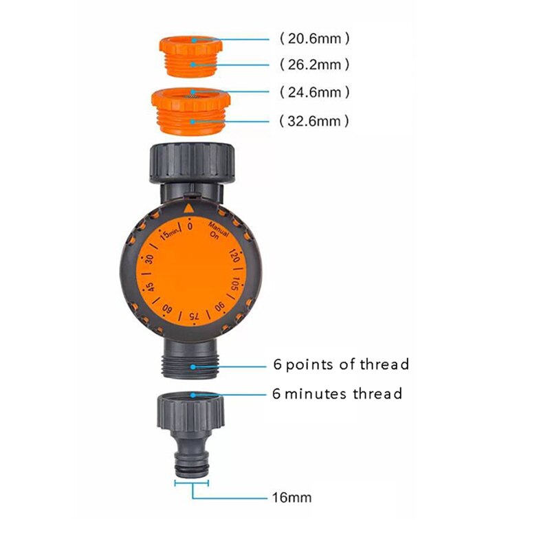Temporizador de água eletrônico automático jardim controlador de irrigação válvula elétrica jardim temporizador de água display sistema de rega