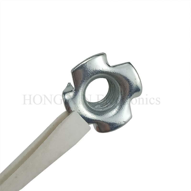 110pcs Galvanized T Nut Set, M10 M8 M6 M5 M4 M3 Four