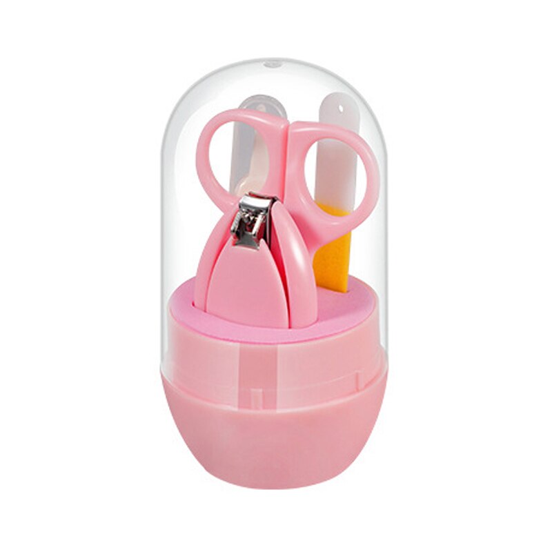 Bebê cuidados com as unhas clippers de quatro peças conjunto de segurança do bebê clippers para crianças crianças fácil de transportar arquivo de unhas conjunto de combinação: A
