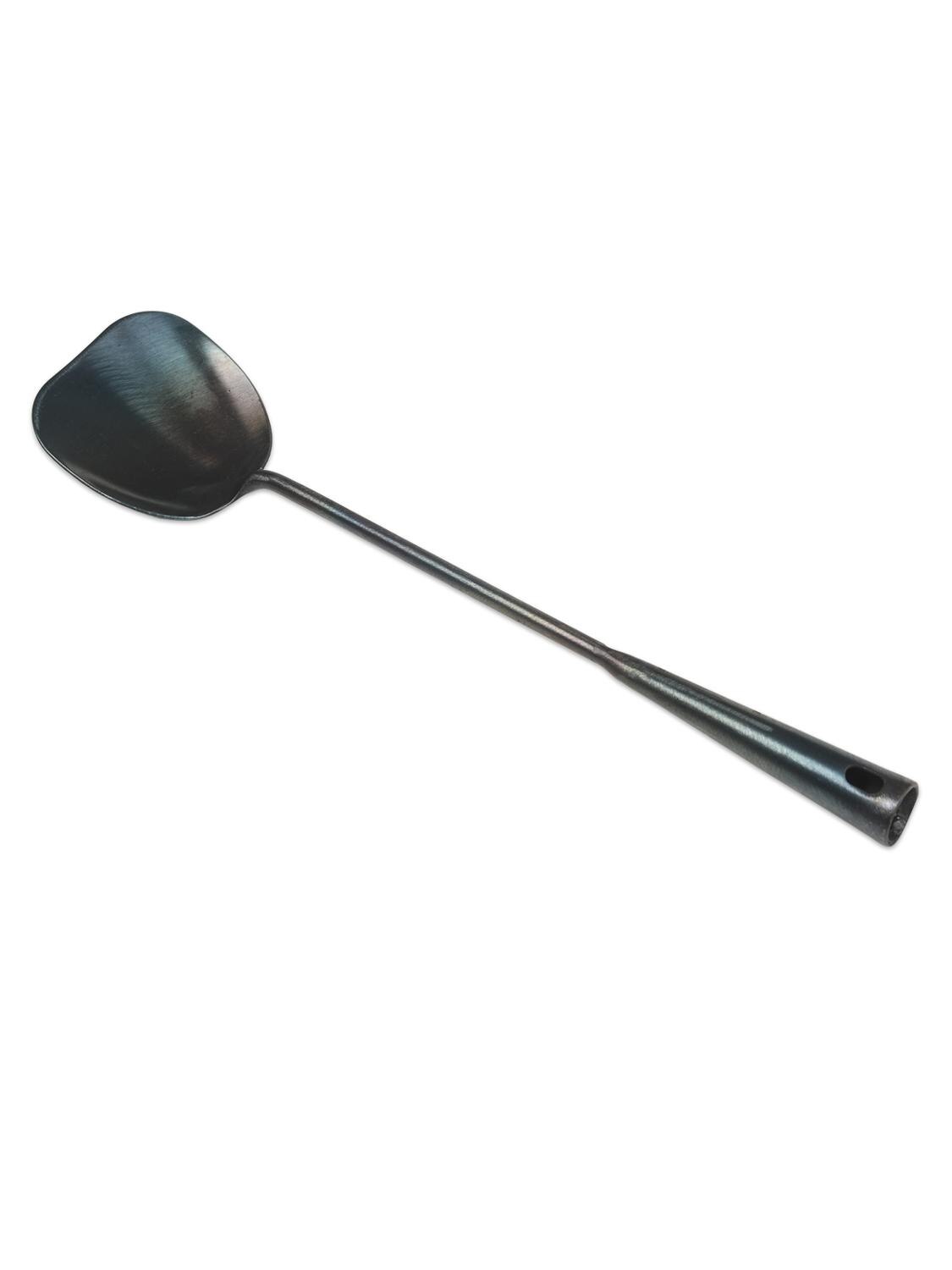 ZhenSanHuan chinois traditionnel martelé à la main spatule en fer/tourneur Long manche