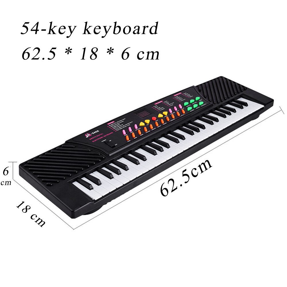 FOR KIDS 54 Keys Music Electronic Keyboard eletric Piano Multi-function Musical Instrument Kids With Microphone KB19