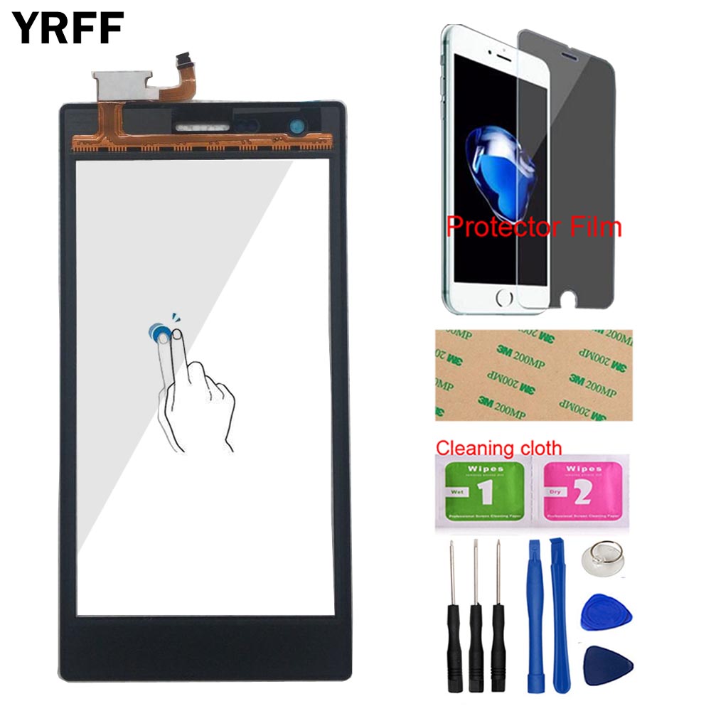 5.0 ''panneau de numériseur d'écran tactile Mobile pour Micromax Q413 Film protecteur de panneau de capteur de lentille en verre avant d'écran tactile