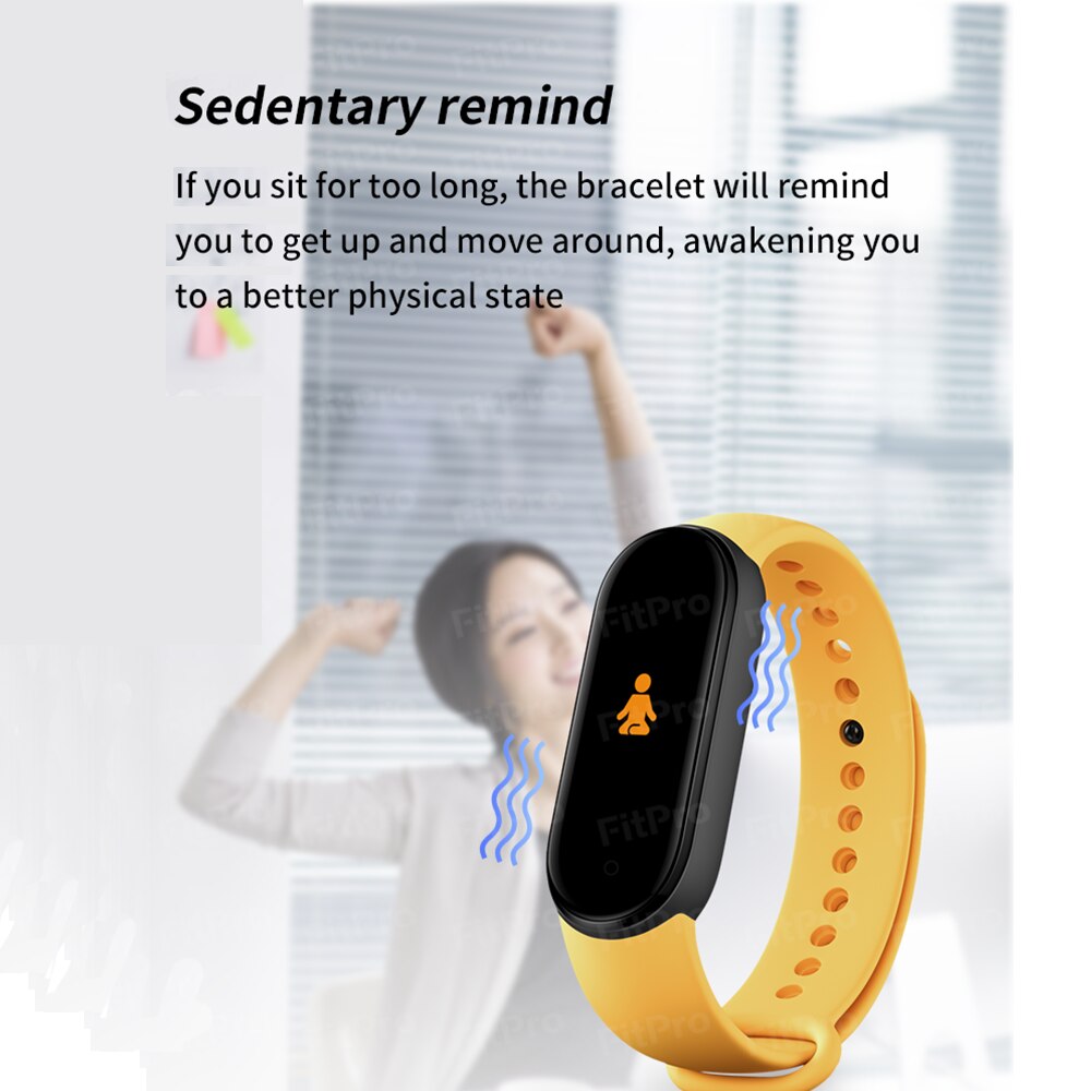 Bijgewerkt M5 Smart Armband Mannen Vrouwen Fitness Band Tracker Polsband IP67 Waterdichte Sport Slimme Horloge Spelen Muziek Voor Adriod Ios
