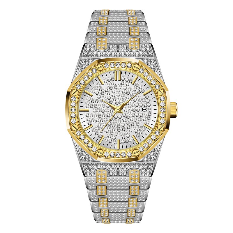 Relojes de estilo Hip Hop para hombre, pulsera de Grandado