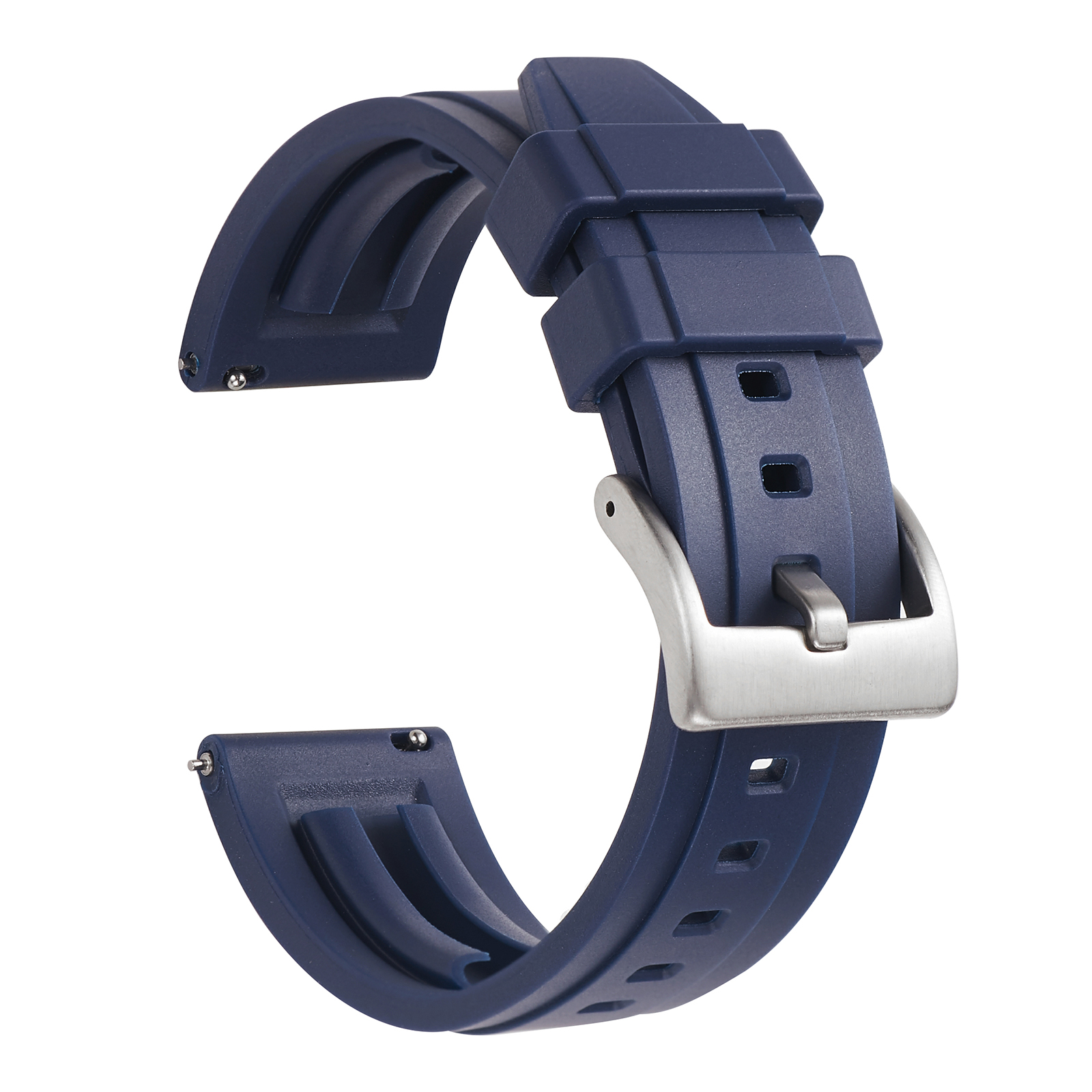 Correa de reloj de silicona correas de reloj de goma de liberación rápida 18mm 19mm 20mm 21mm 22mm 24mm accesorios de relojes de buceo impermeables para hombres: Beige / 18 mm