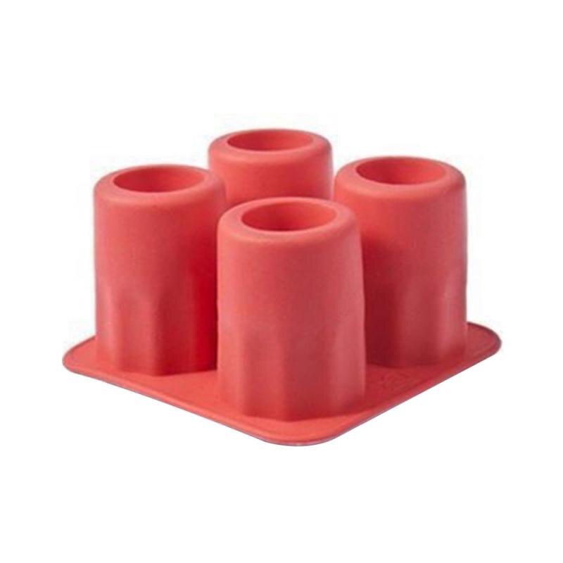 Einfrieren Schimmel Bar Bär Werkzeug cool 4 Tasse bilden Gummi Schützen Eiswürfel Schuss Glas Heiße Neue Bar Party Trinken Eis Tablett Coole bilden Eis