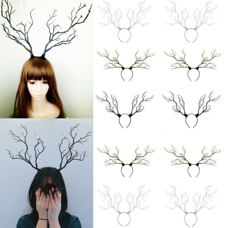 Gewei boom takken hoofdband hoorns haaraccessoire cosplay feest hoofddeksels