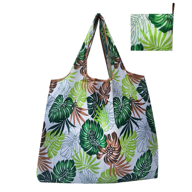 Thick Magic style Nylon Large Tote ECO Reusable Polyester Portable Shoulder Handbag Cartoon Folding Pouch Shopping Bag Foldable: H099