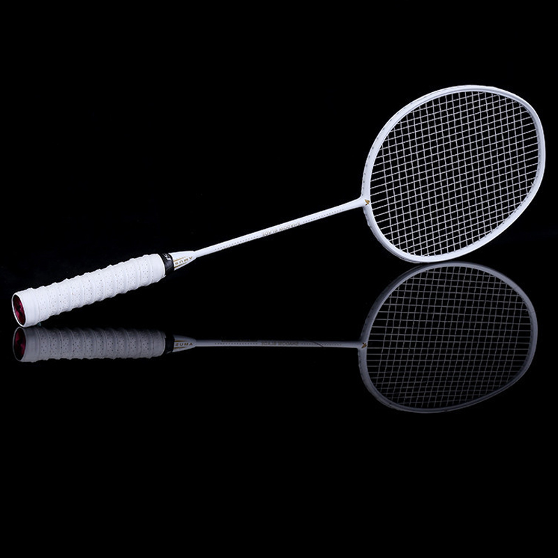 Graphite Single Badminton Racquet Carbon Fiber Badminton Racket with Carrying Bag YS-BUY