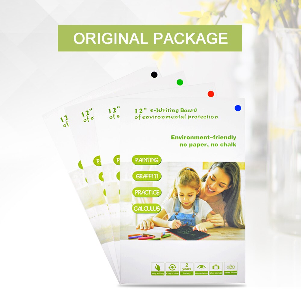 CHIAPL LCD Writing Tablet 12 Inch Electronic Digital Electronic Graphics Drawing Board Doodle Pad with Stylus Pen for kids