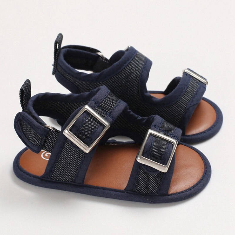 nuevos zapatos de bebé sandalias de de verano para niños zapatillas antideslizantes Zapatos Infantiles sandalias de bebé sólidas de 0 a 18 meses: Azul / 0-6 meses