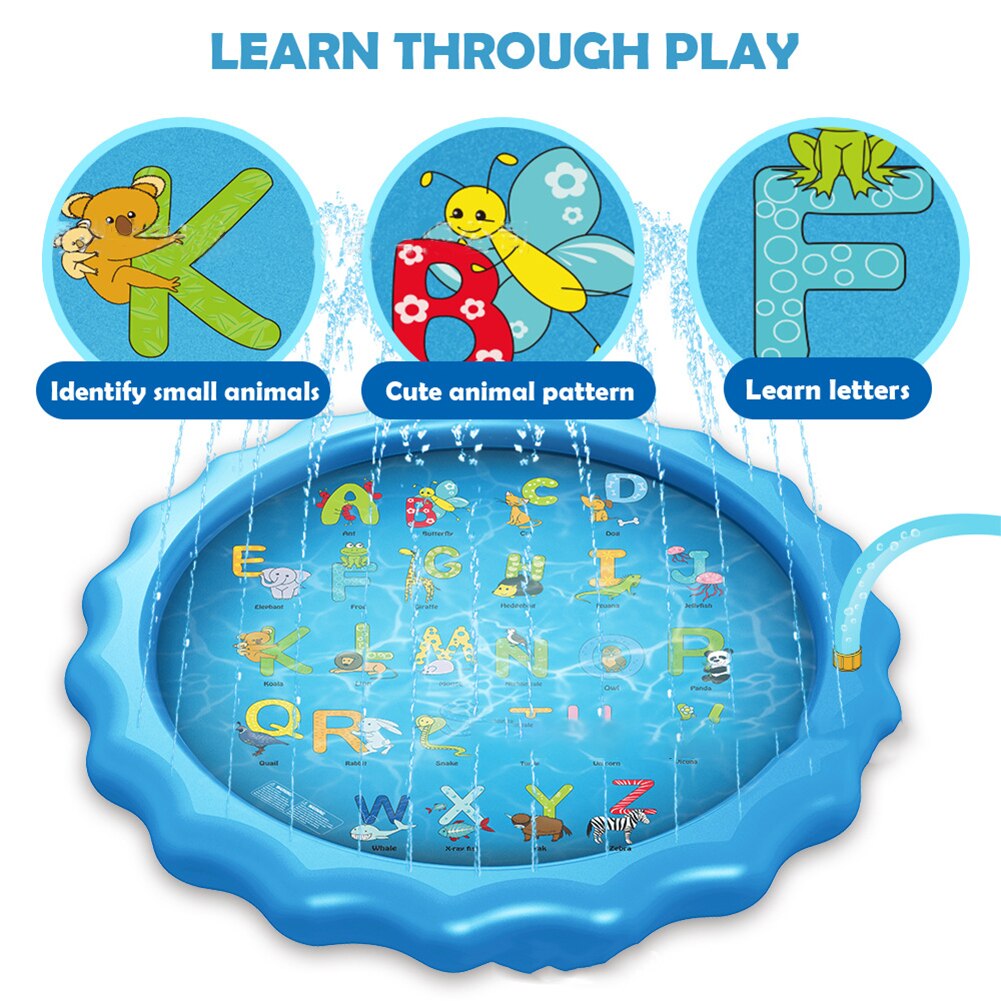 Kinderen Spelen Water Mat Games Strand Pad Kids Outdoor Waternevel Strand Mat Gazon Opblaasbare Sprinkler Kussen Speelgoed Kussen