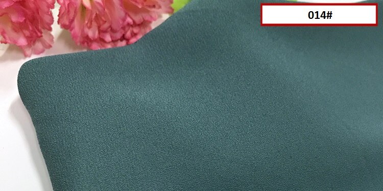 Mousseline de soie tissu Opaque doux tissu pour mousseline de soie robe blouse skite mariage décor bricolage blanc noir rose rouge jaune bleu 120d tissu: 14