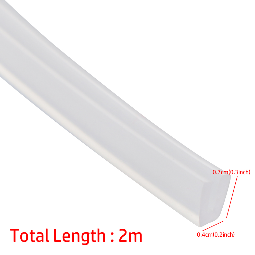 2 Meter U-Kanaal Rubberen Rand Afdichtstrip Douche Deur Glas Afdichting Tape Rand Guard Tochtstrip Meerdere Maat: Sky Blue