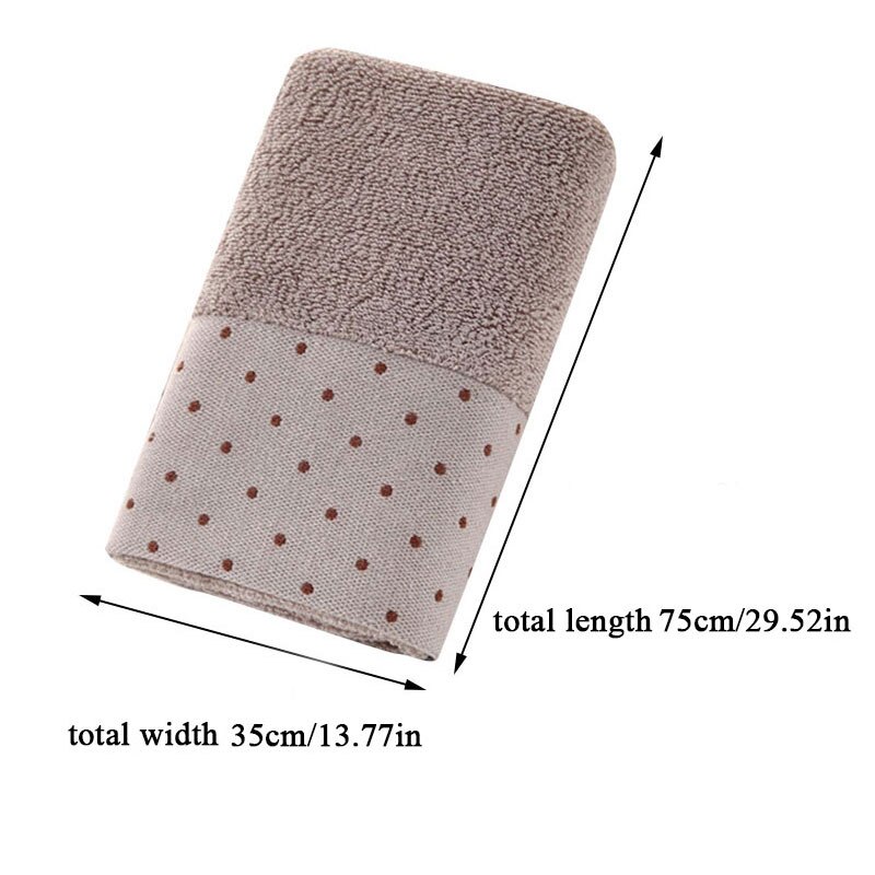 Luxe Zachte Witte Dot Handdoeken Badkamer Sterk Water Absorberende Volwassen Strandlaken Bad Douche Handdoek Dikke Handdoeken 35X75cm