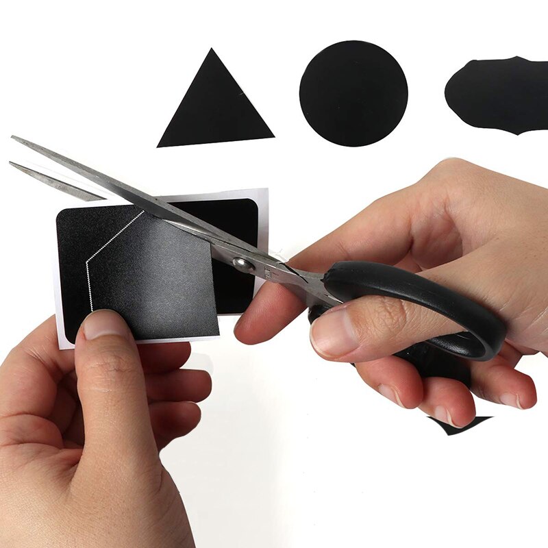 1 Roll 150pcs Kitchen Labels in Black Blank Sticky Labels In Slate Format Boxes Pots 4cm x 6cm