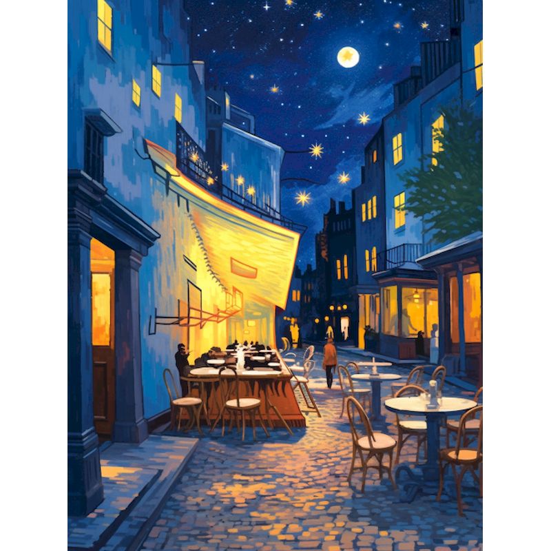 Foto benutzer definierte Farbe nach Zahlen abstrakte Straßen landschaft Zeichnung auf Leinwand DIY Bilder von Nummer Bausätze Hand bemalte Wohnkultur: Licht Grün / 60x90 cm
