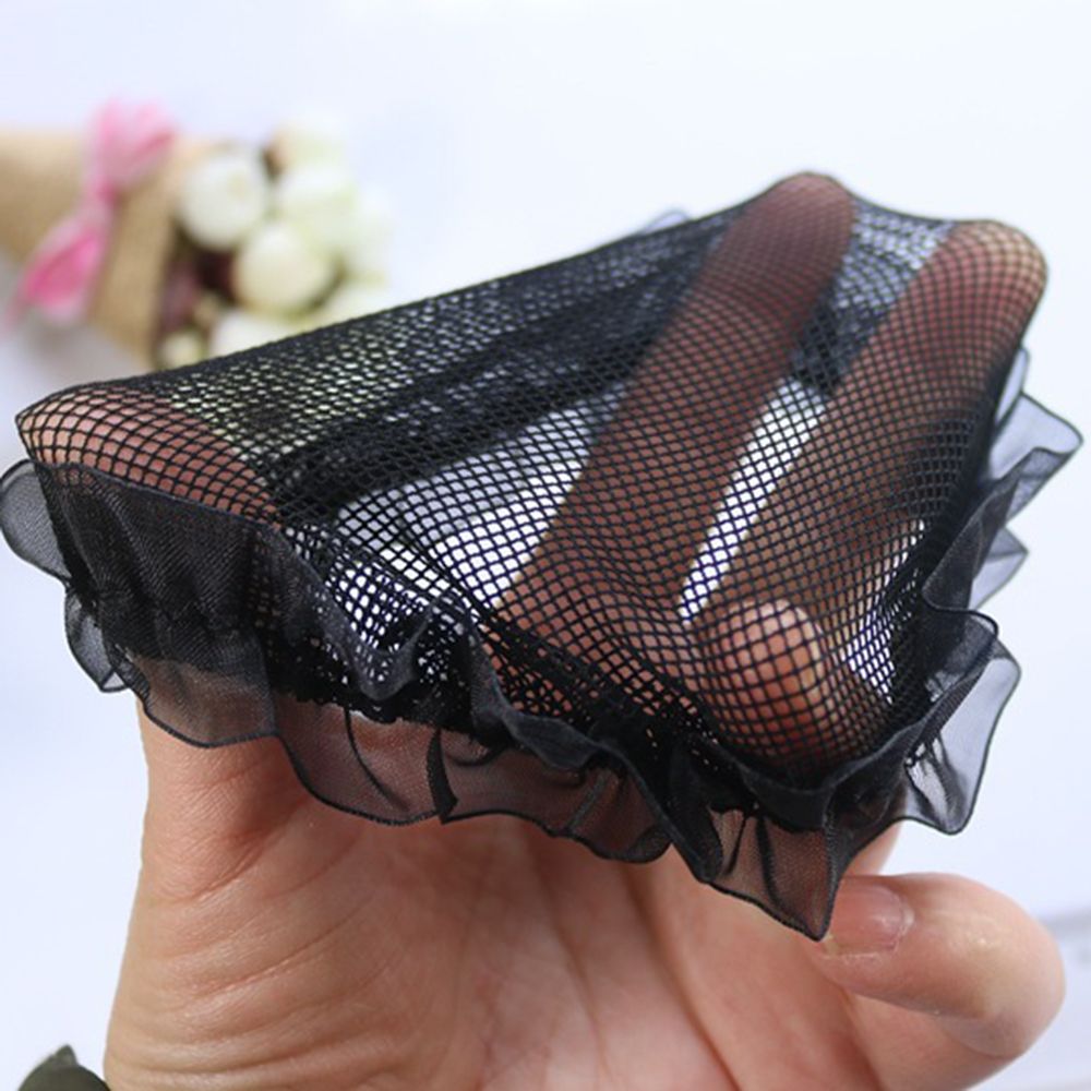 Cute Girls' Flower Bun Hair Nets for Dancers Kids' Bun Net Bun Cover Hair Accessories Dancewear Hair Styling Accessory