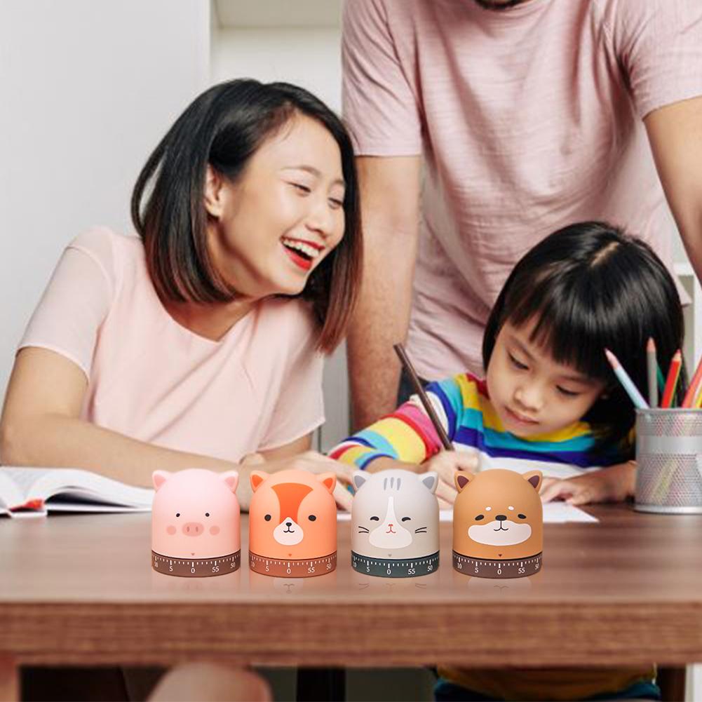 360 Degree Rotating Cat And Dog Time Timer Mechanical Winding 60 Minutes Timer Indoor And Outdoor Universal Timer