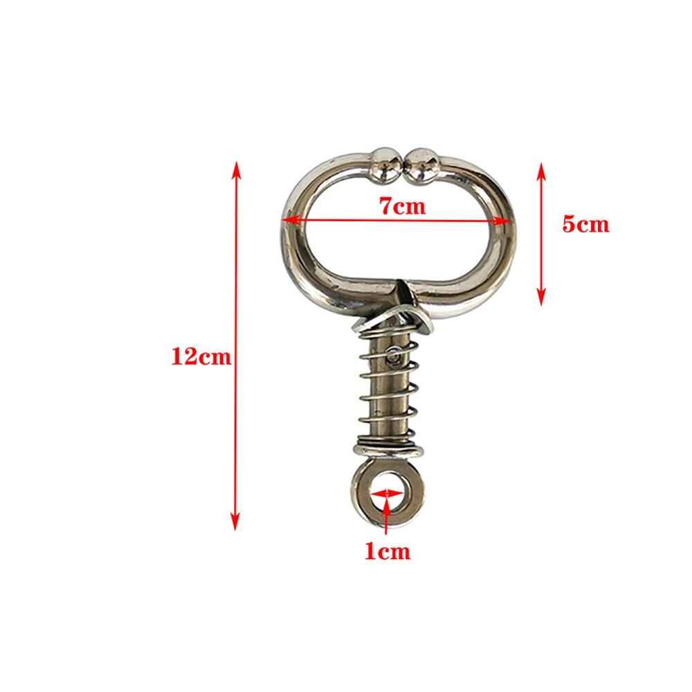 1Pcs Stainless Steel Bull Nose Ring Animal Husbandry Bull Nose Traction Ring Spring Type Bull Nose Pliers Commodity Binding Tool